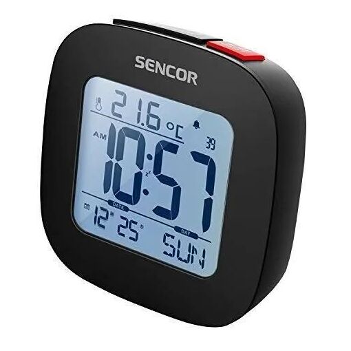 Sencor Digital Alarm Clock SDC1200W - Thermometer - Backlit Display - FM Radio