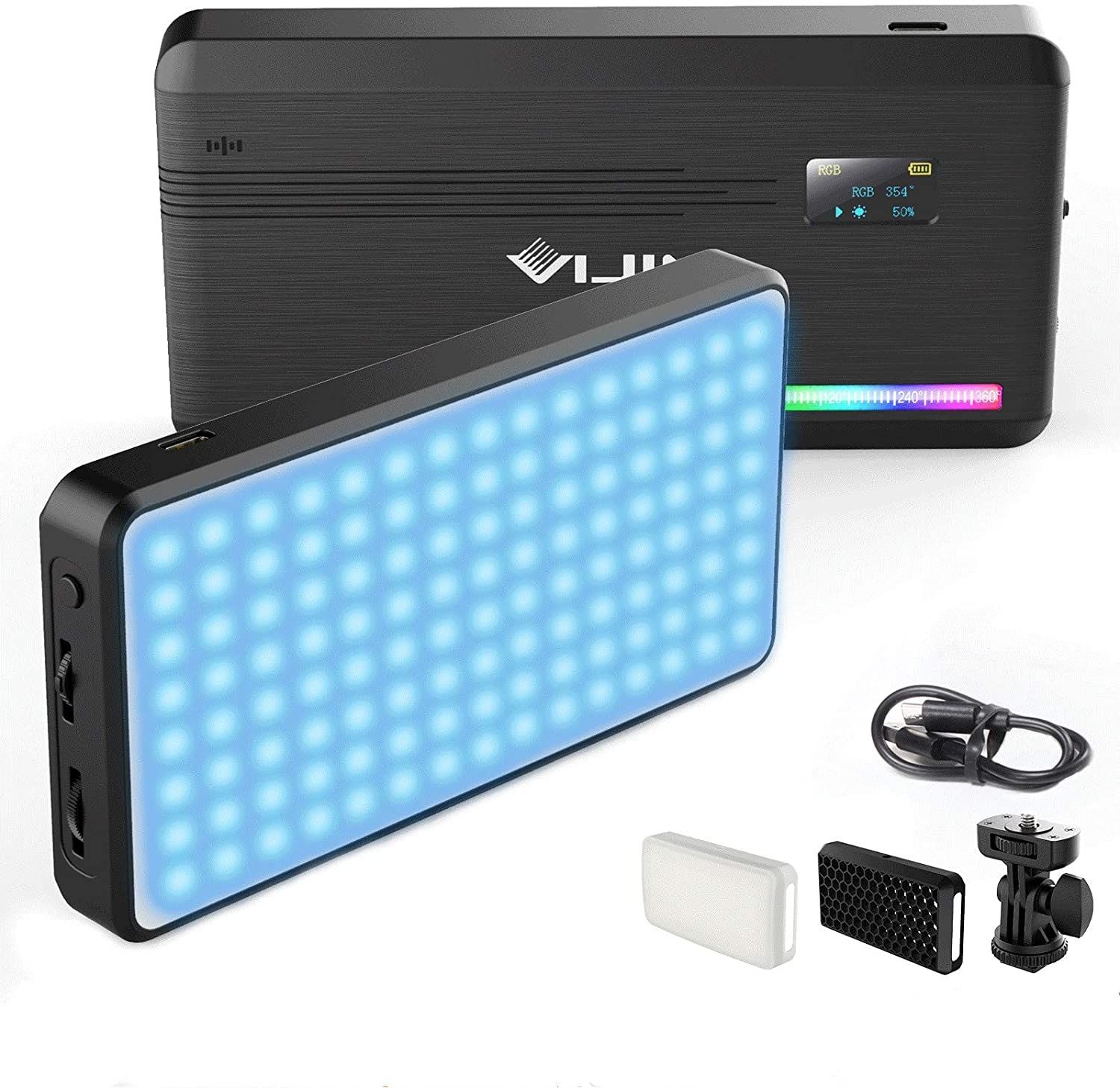 Lámpara de relleno RGB Ulanzi VL196 - 196 Granos - 2500K-9000K - 95 CRI - 1920 lx - 12 W