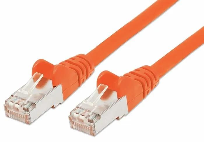 Premiumcord S/FTP Cat6a Patch Cable - 0.25m, 10 Gigabit, Orange