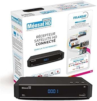 Receptor satelital HD Meosat - Receptor conectado HD FRANSAT - Negro