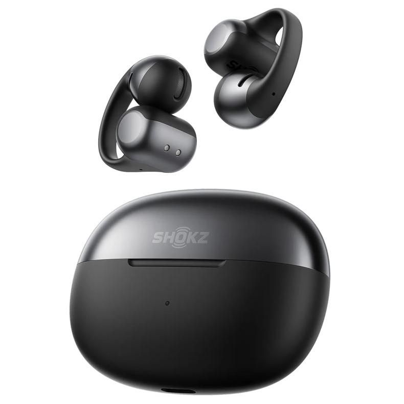 Shokz OpenDots ONE - Écouteurs sans fil avec micro - sur l'oreille - avec clip - Bluetooth - noir