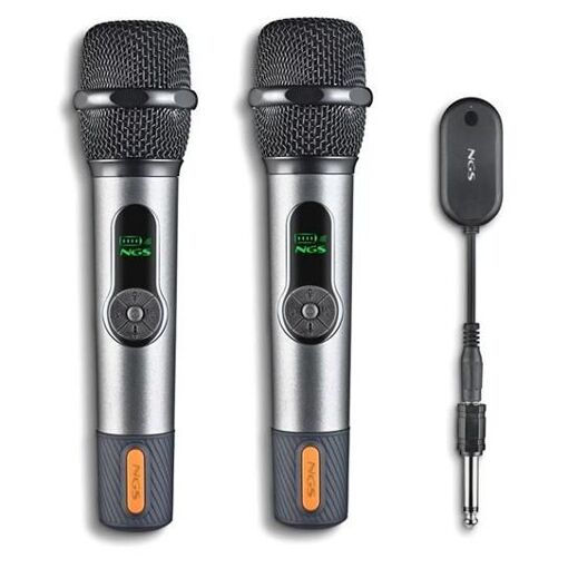 NGS Singer Star Duo Black Wireless Vocal Microphone