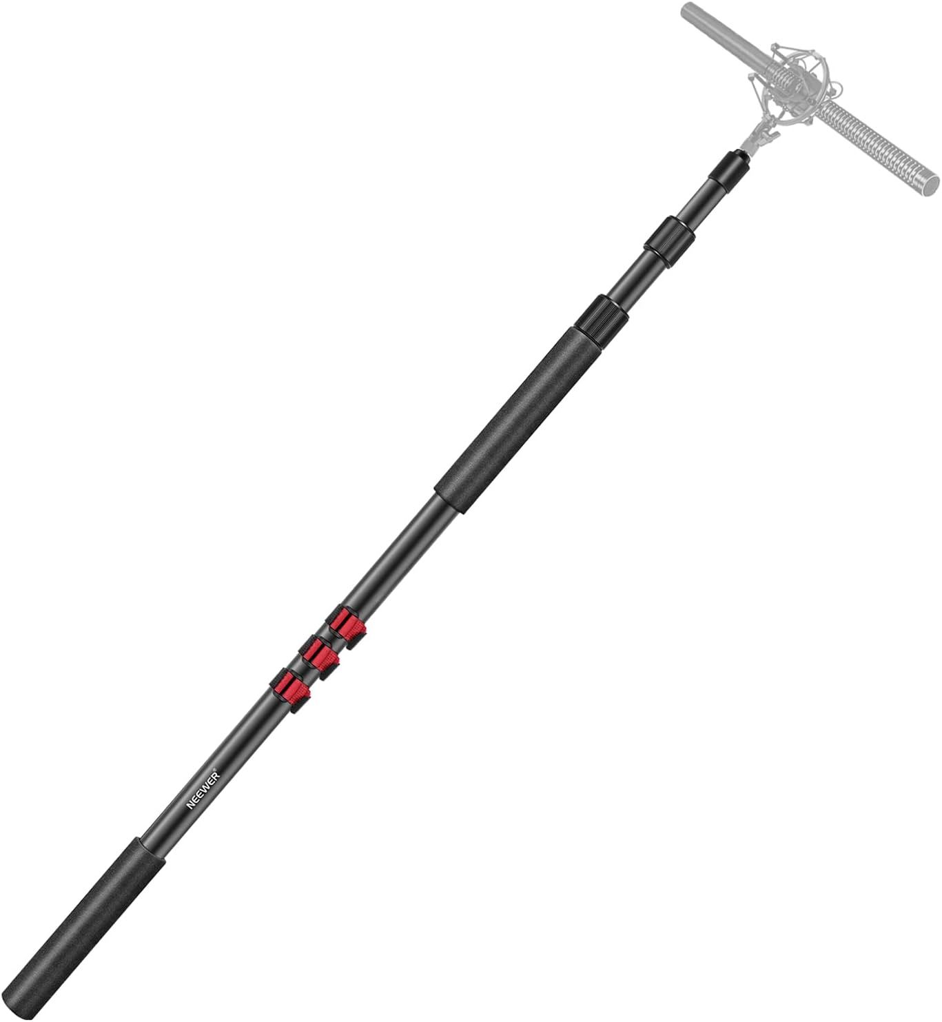 Brazo de micrófono Neewer NW-7000, brazo portátil extensible en 3 secciones con rosca 1/4''-3/8'', longitud ajustable de 3 a 8 pies