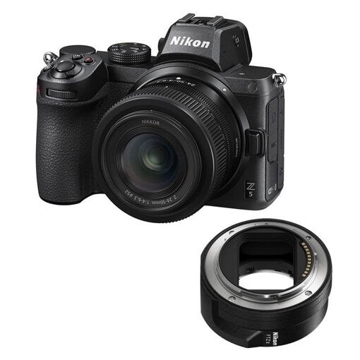 Nikon Z5 + Lente Z 24-50mm f/4-6.3 Garantía de 3 años + Adaptador FTZ II