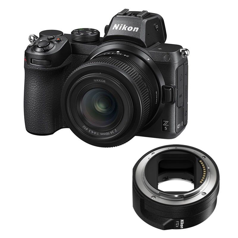 Nikon Z5 + Z 24-50mm f/4-6.3 3-Year Warranty + FTZ II Adapter