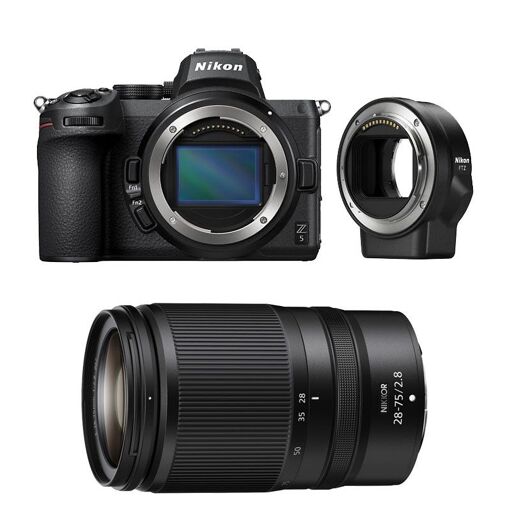 Nikon Z5 + Objectif Z 28-75mm f/2.8 + Garantie 3 ans + Adaptateur FTZ II