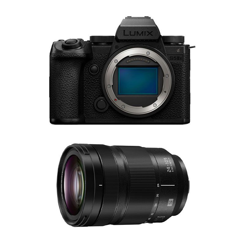 Panasonic Lumix S5 Mark II X + Objetivo 24-105 mm f/4 Macro OIS, Garantía de 3 años