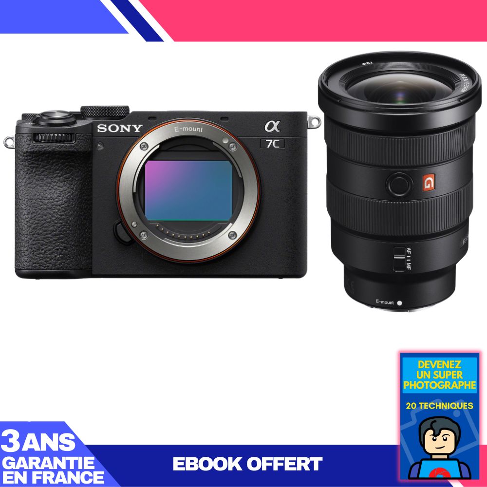 Sony A7C II Black Body + FE 16-35mm f/2.8 GM Lens + 'Become a Super Photographer' Ebook