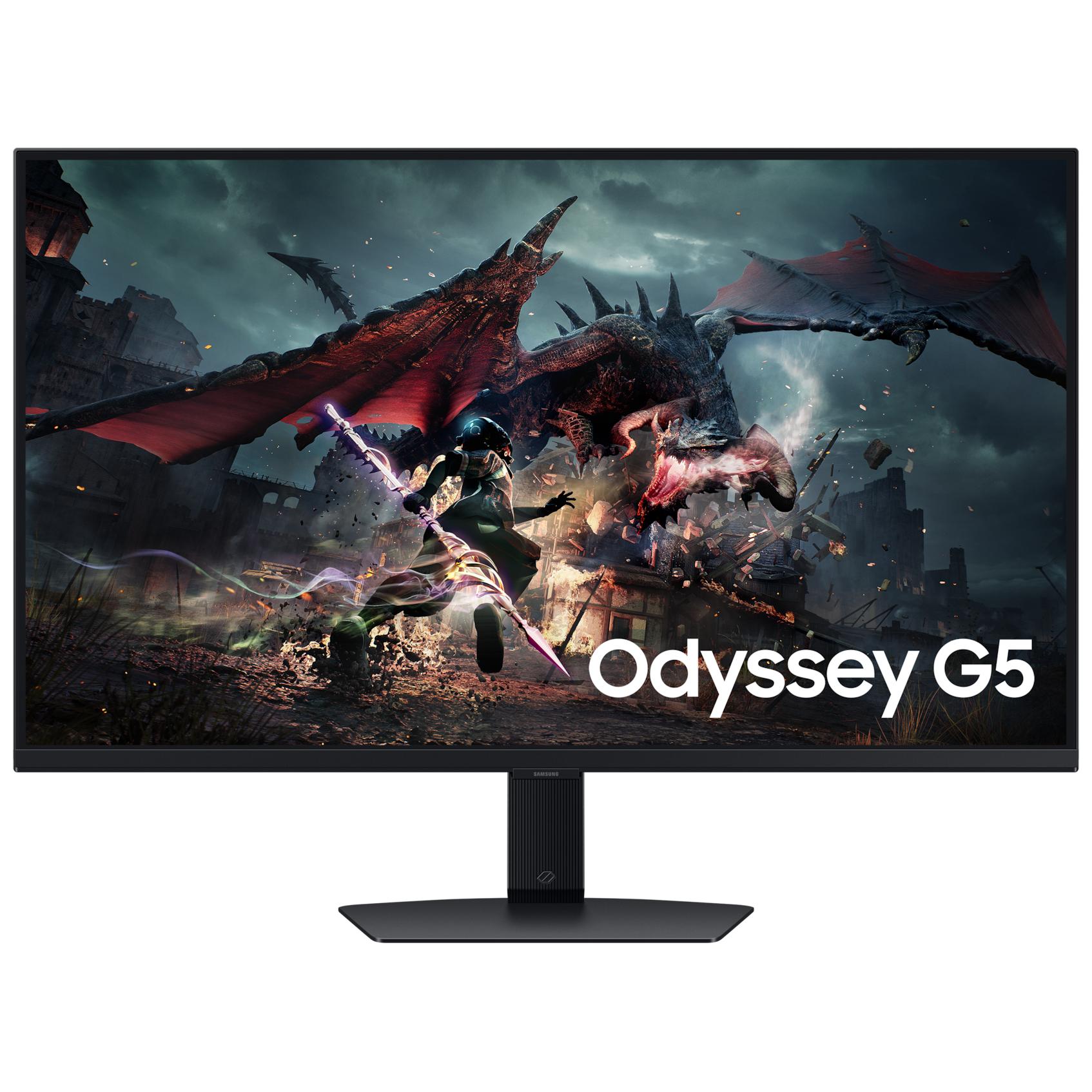Samsung Odyssey G5 S32DG500EU - G50D Series - 32' LED Gaming Monitor - QHD 2560 x 1440 @ 180Hz - IPS - 350 cd/m² - 1000:1 - DisplayHDR 400 - 1ms - HDMI, DisplayPort - Black