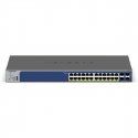 Netgear Smart GS728TXP - V3 Switch - L3 Lite, 24x 10/100/1000 (PoE+) + 4x SFP+ - Desktop, Rack-Mountable - PoE+ (190W)