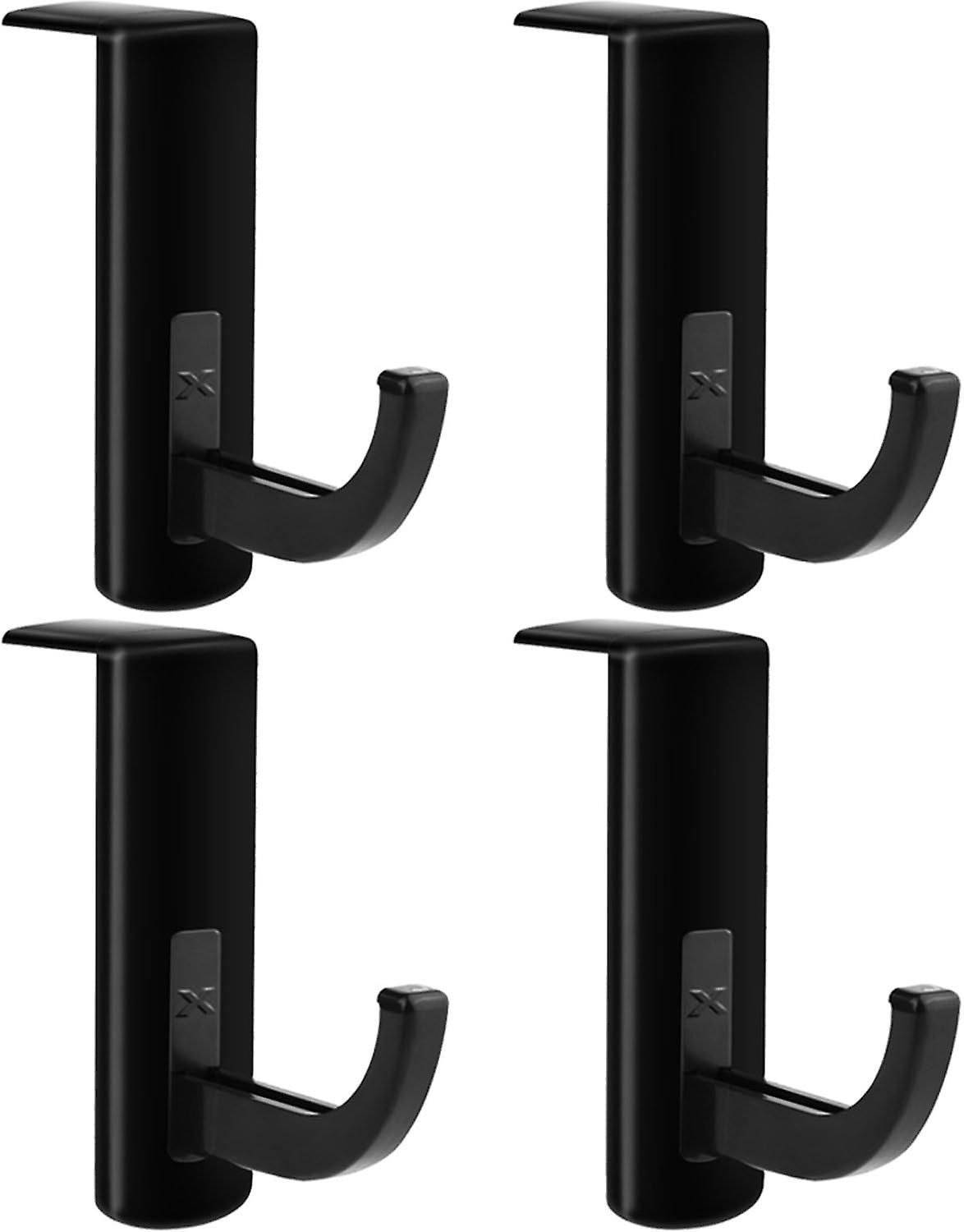 Ynong 4-Pack Earphone Hooks, Headset Stand, Adhesive Hook, Black