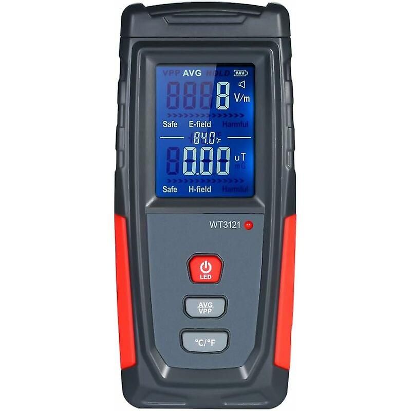 Ynong Digital Electromagnetic Radiation Detector LCD, Mini EMF Counter, High Precision Dosimeter
