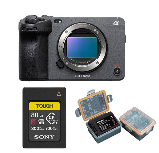 Sony FX3A Camera Body + Kingma 2000mAh Battery (Sony NP-FZ100) + 80GB Tough CFexpress Type A 800MB/s