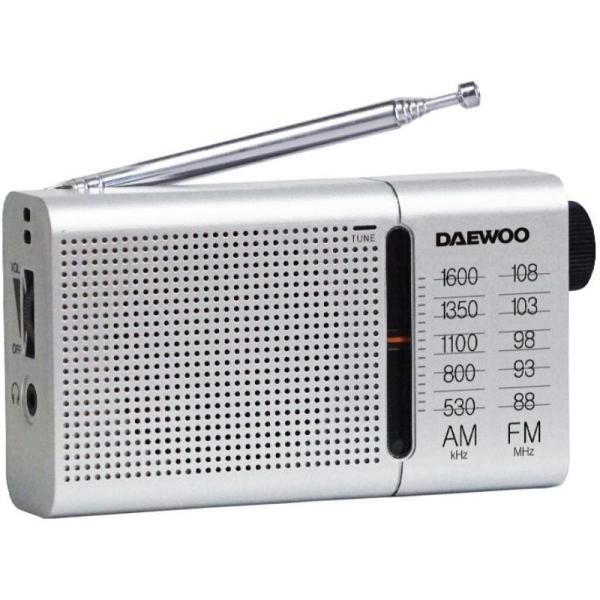 Daewoo Portable Radio DW1037 - Silver