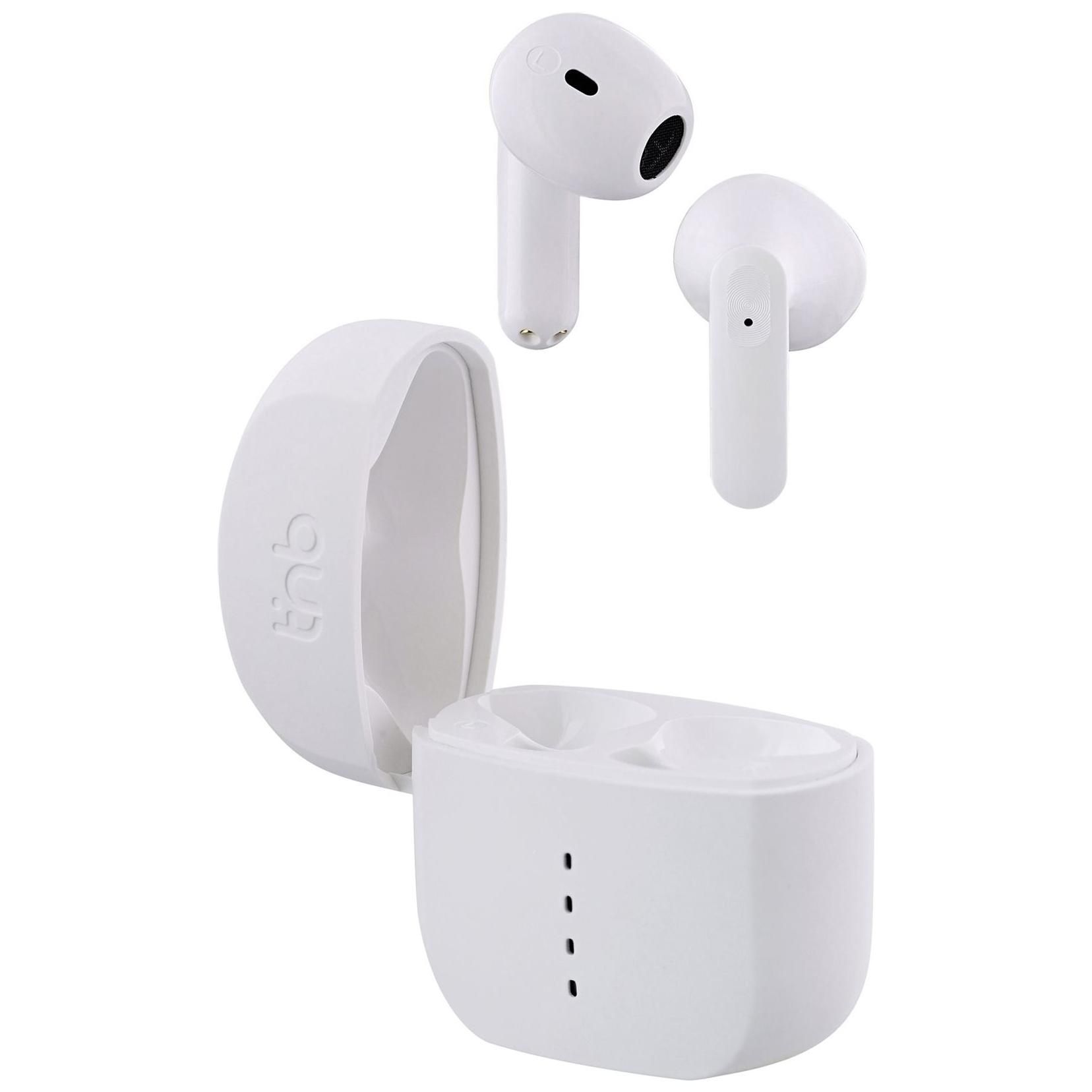 TNB ZIP Wireless Earbuds with Microphone - White
