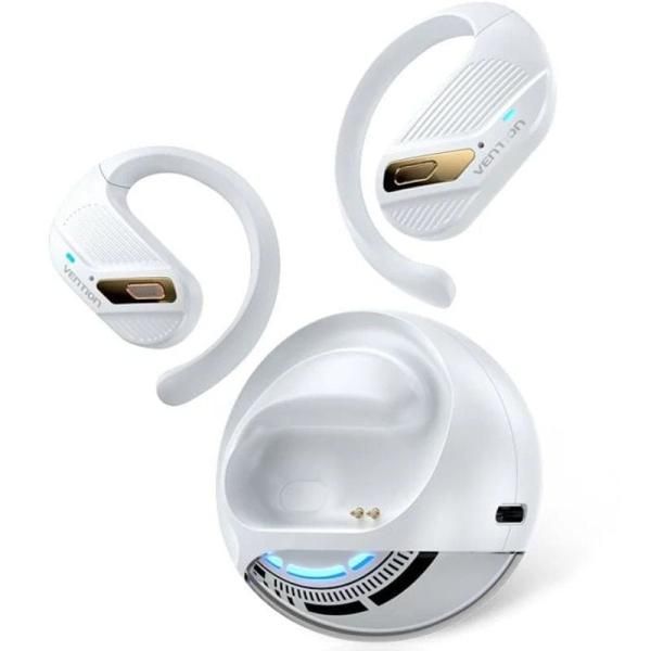 Auriculares Deportivos Bluetooth Vention OpenBeat O12 NBUW0 con Estuche de Carga - Blancos