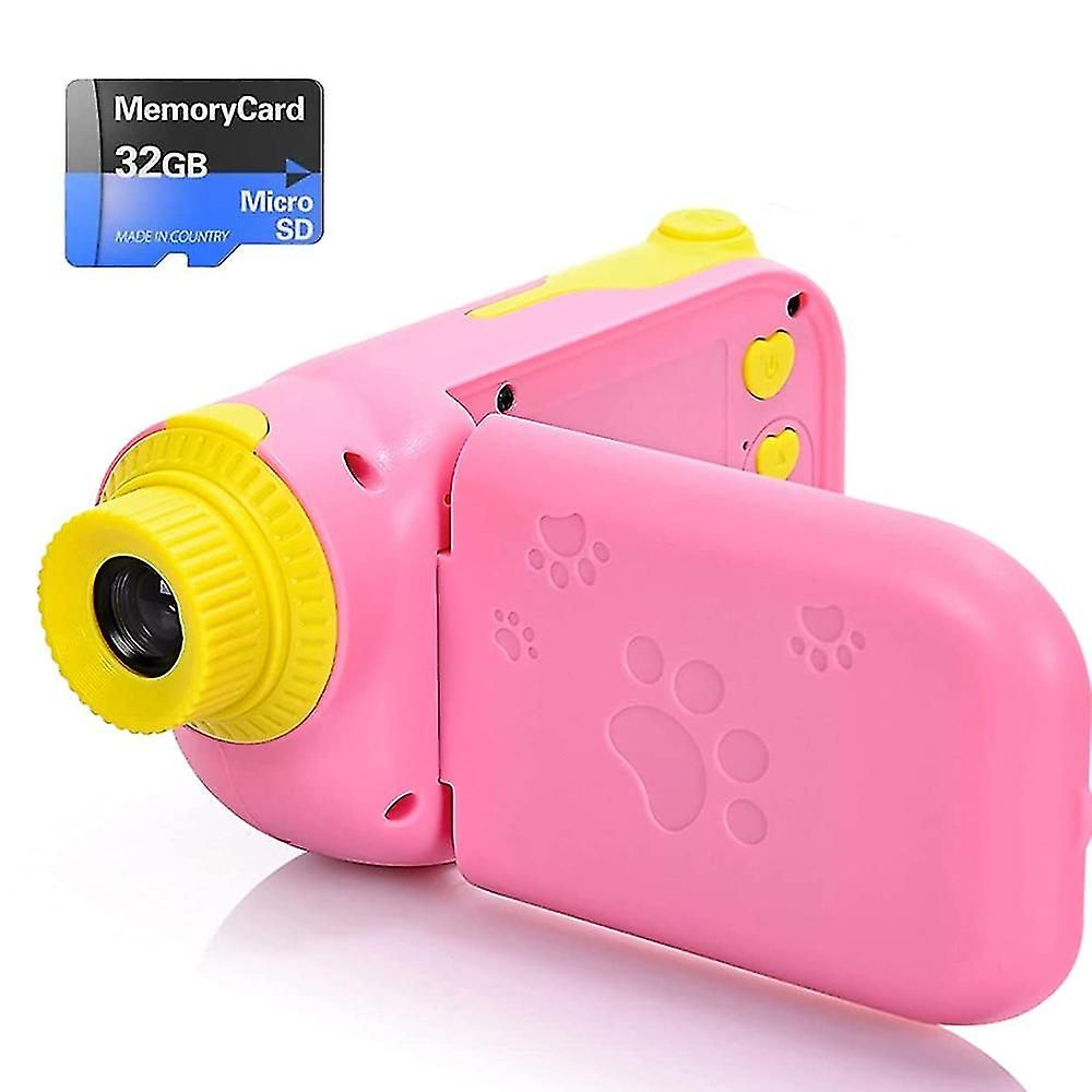 Ynong Digital Video Camera for Kids, 2-Inch IPS Screen, Pink