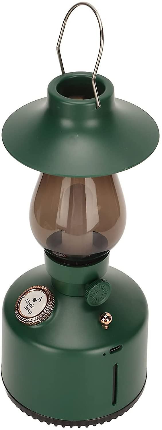 Ynong Vintage Lamp with Speaker, Rechargeable, Bluetooth, Suitable for Bedroom, Living Room, Dining Room, Office or as a Gift (Green)