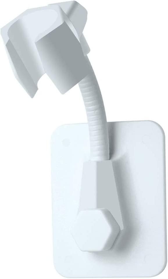 Ynong Shower Rack - Adhesive Wall Mount for Shower Head, White (Size: Large)