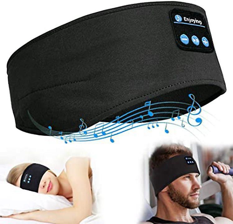 Ynong Bluetooth Sleep Headband, Wireless Sport Band with Hi-Fi Stereo Speakers, Black