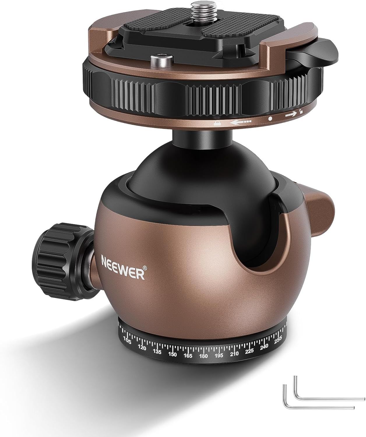 Adaptador de montaje Neewer GM32 para cabeza de trípode de perfil bajo