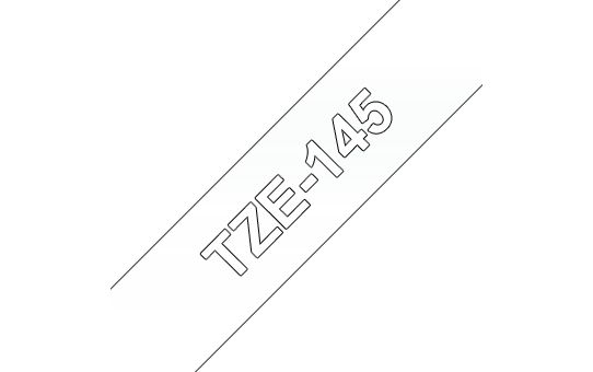 Brother Tze-145 Laminated Tape - 18mm x 8m White/Transparent