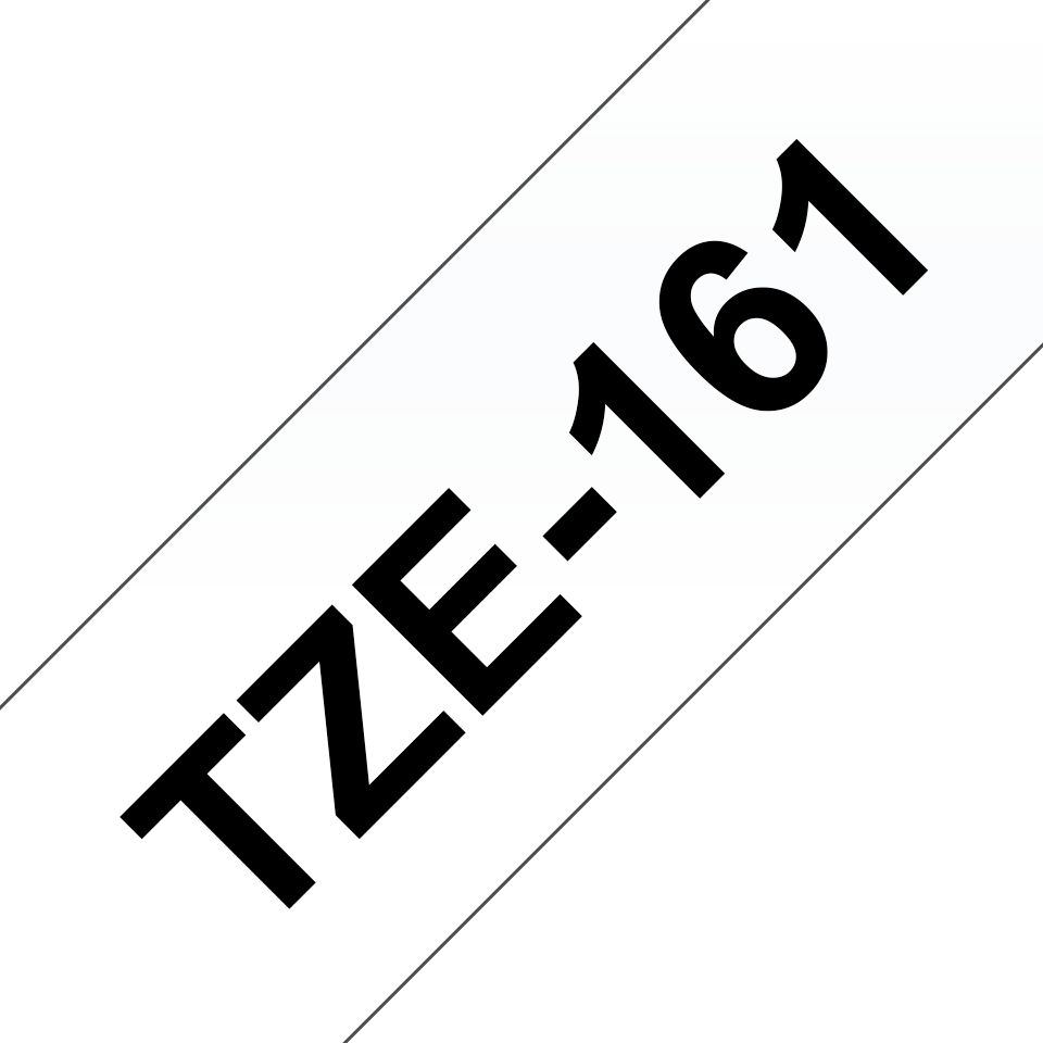 Ruban laminé Brother Tze-161 - 36 mm x 8 m noir/transparent