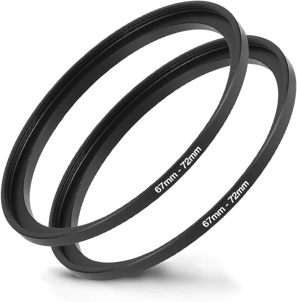 2-in-1 67mm to 72mm Lens Filter Adapter Rings