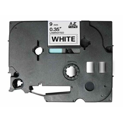 Cintas laminadas compatibles con Brother Tze-221 - 9 mm x 8 m negro/blanco