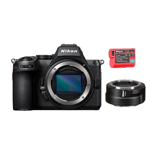 Nikon Z5 II Full-Frame Camera + FTZ II Adapter + 2400mAh Kingma Battery (Nikon EN-EL15)