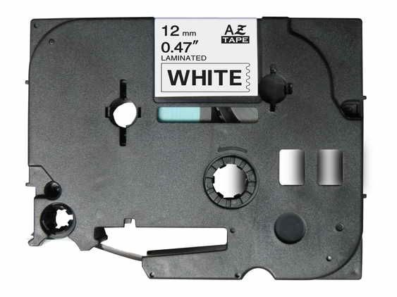Ruban laminé Brother Tze-231 - 12 mm x 8 m noir/blanc