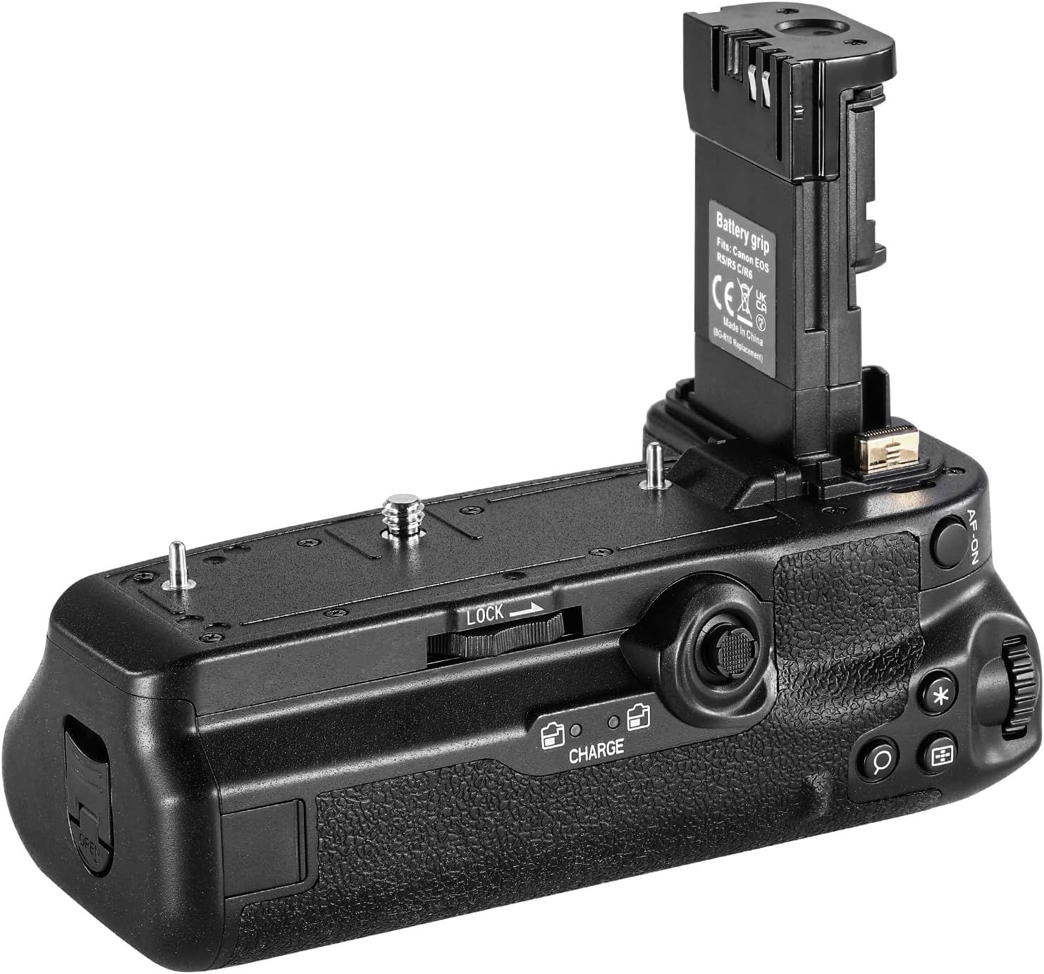 Mango de batería Neewer para cámara Canon EOS R5/R5C/R6/R6 Mark II - Compatible con baterías LP-E6/LP-E6N/LP-E6NH