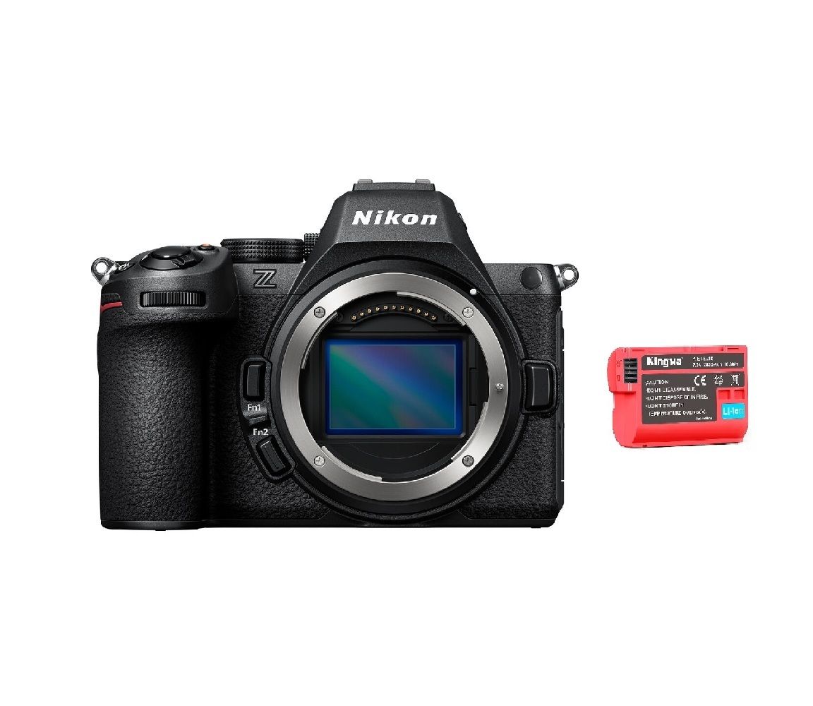 Cámara Nikon Z5 II de formato completo con batería Kingma de 2400 mAh (Nikon EN-EL15)