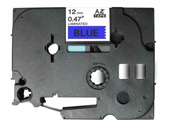 Brother Tze-531 Laminated Tape - 12mm x 8m Black/Blue
