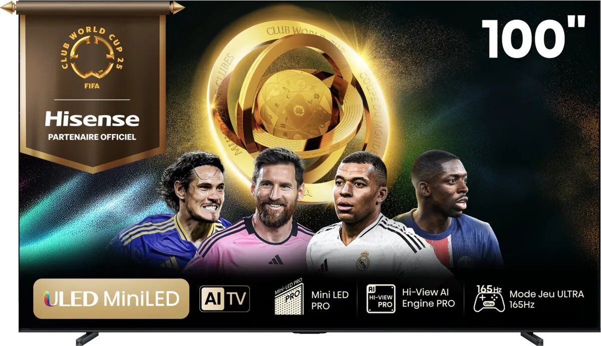 Hisense 100U7Q PRO 253 cm 4K UHD Mini LED QLED TV