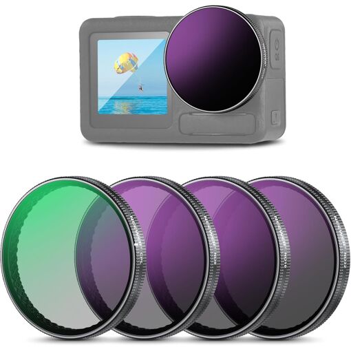Neewer ND Filter Kit for DJI Osmo Action Cameras (4-Piece Set)