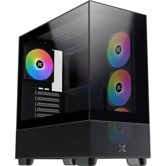 Xigmatek Endorphin Air V2 RGB Mid-Tower E-ATX Case with Glass Panels - Black