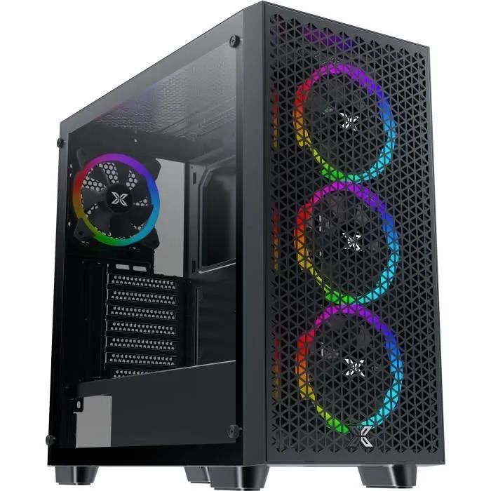 Xigmatek G Pro Gaming Mid-Tower E-ATX Case with Glass Panel - Black