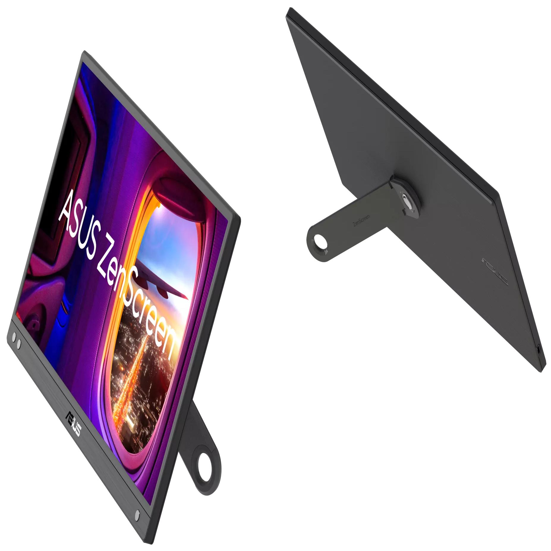 ASUS ZenScreen MB166CR - 16" LED Monitor - Full HD (1080p) @ 60Hz - IPS - USB - Black