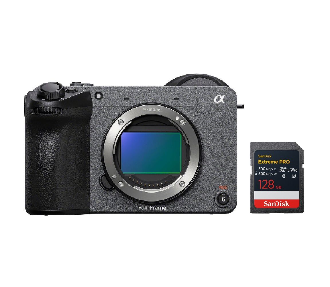 Sony Cinema Camera ILME-FX2 33MP + SanDisk 128GB Extreme PRO UHS-II SDXC Memory Card