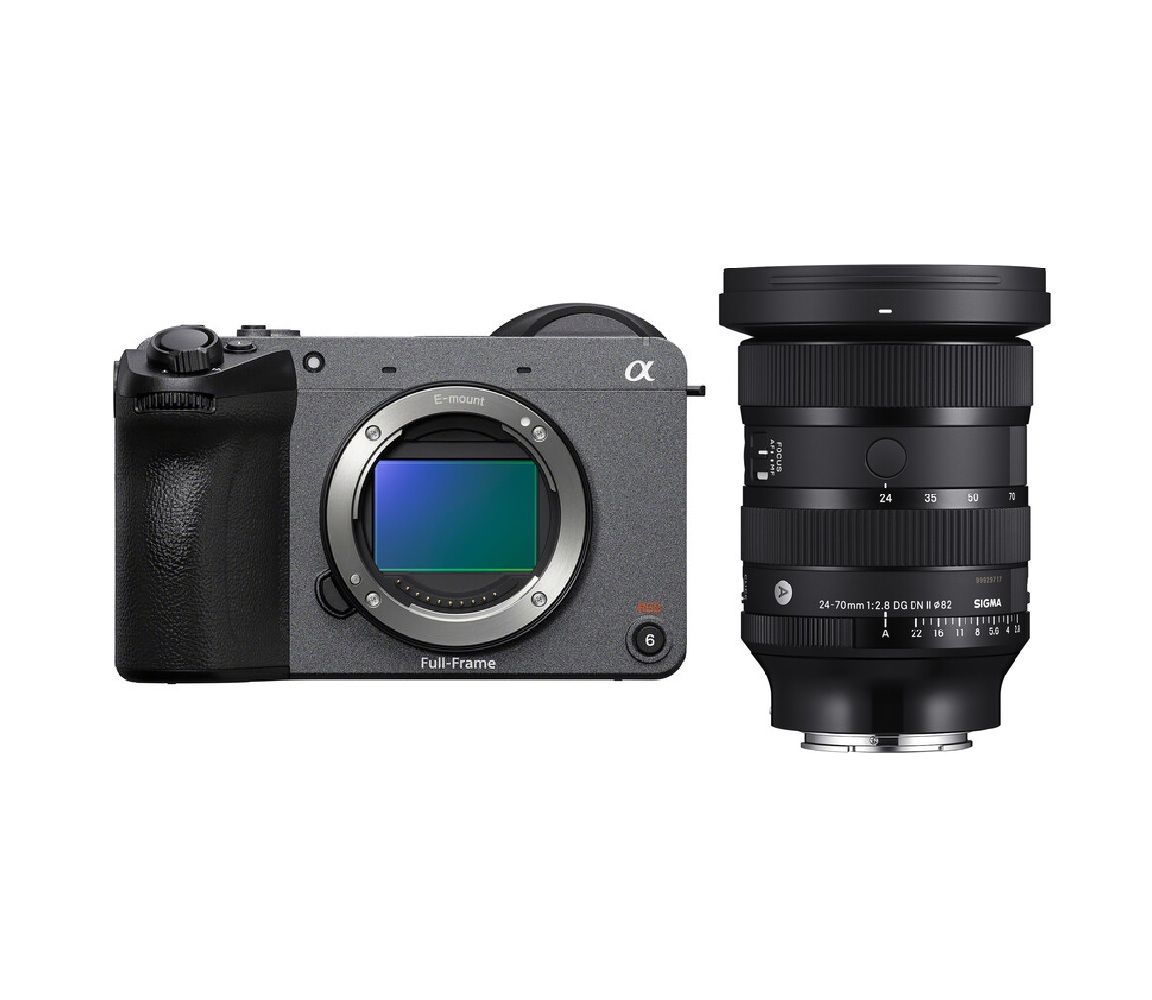 Sony Cinema Camera ILME-FX2 33MP + Sigma 24-70mm f/2.8 DG DN II Art Lens (Sony E Mount)