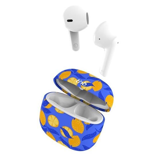 TNB Exclusiv - Lemon Wireless Earbuds with Mic - Blue Yellow