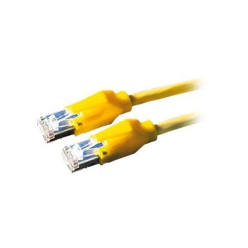 Dätwyler Cat.6 High-Speed Cable, 10m, Yellow, Dätwyler CU 7702 Flex LS0H, Hirose TM21