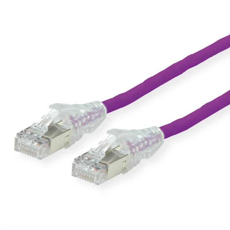 Dätwyler Cat6a High-Performance Ethernet Cable, Violet, 15m (Cu 7702 Flex LS0H, Amp v2)