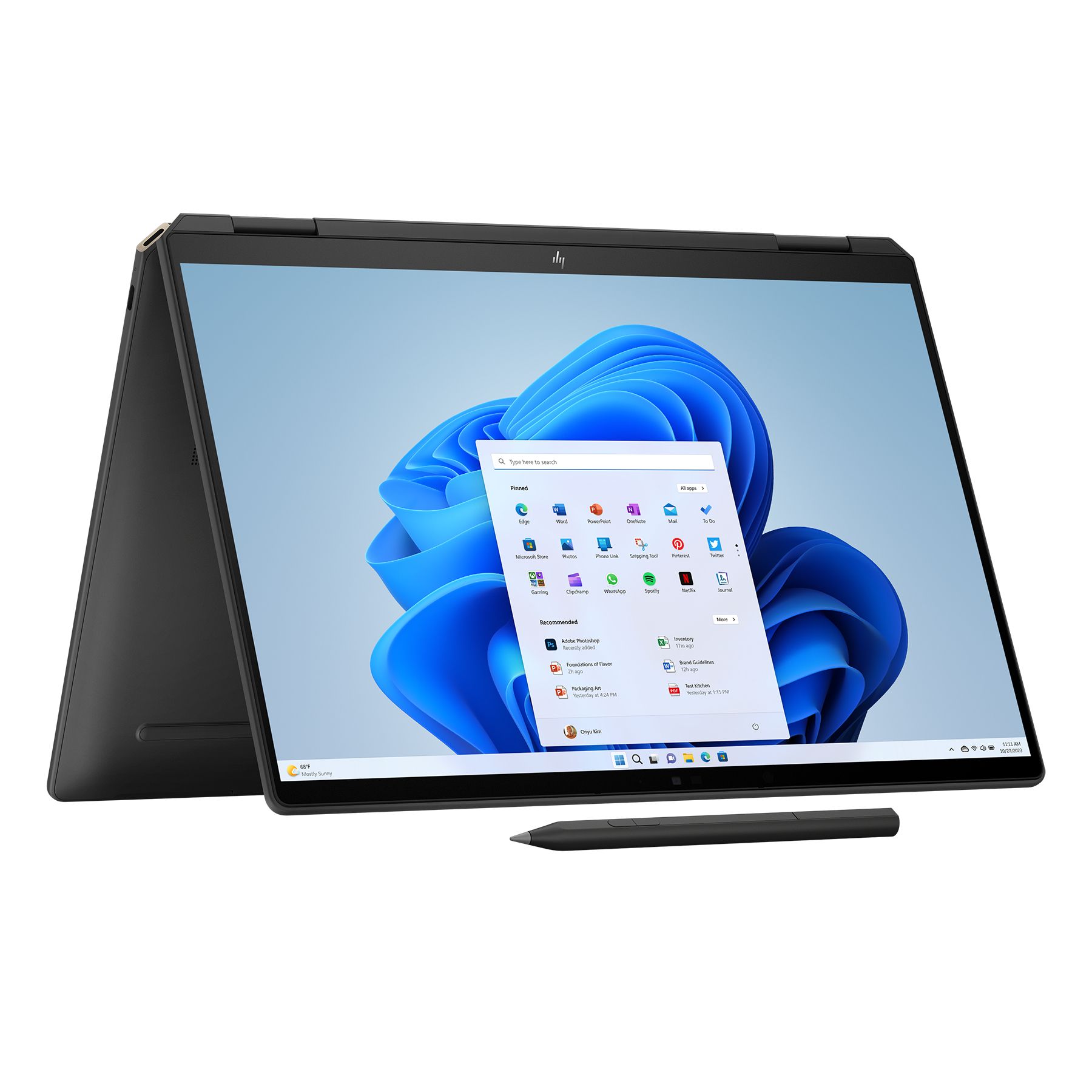 HP Spectre X360 14-eu0175ng with USB-C Hub & Pen - 14" 2.8K OLED Touch, 120Hz, Intel i7-155H, 32GB RAM, 2TB SSD, Windows 11