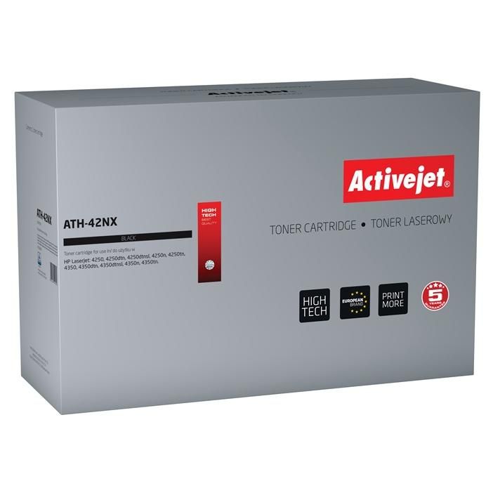Activejet ATH-42NX Toner (HP 42X Q5942X Replacement, Black, 20,000 Pages)