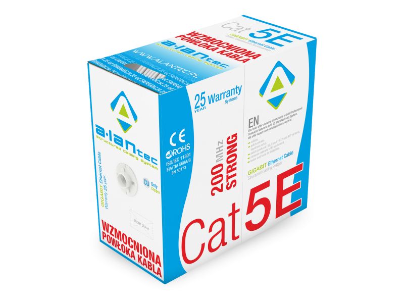 Alantec Cat5e Network Cable, 305m, Grey
