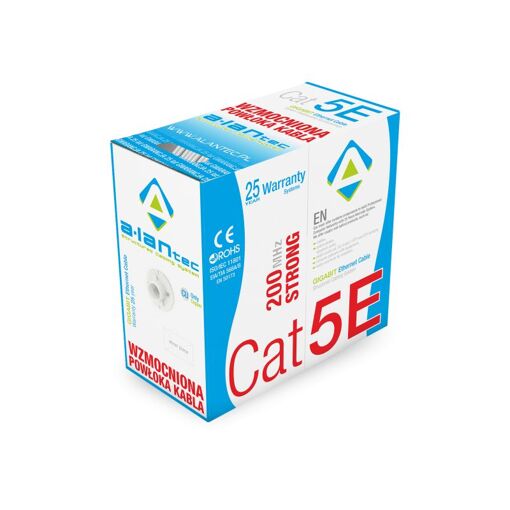 Alantec Cat5e Network Cable, 305m, Grey