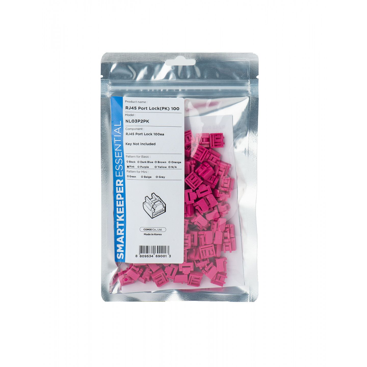Smartkeeper RJ-45 Port Blocker - Pink (1 Piece)