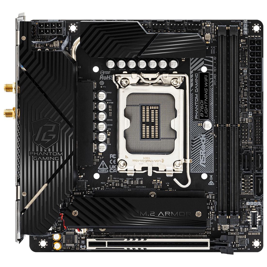 Asrock B760I Lightning WiFi Intel B760 LGA 1700 Mini ITX Motherboard